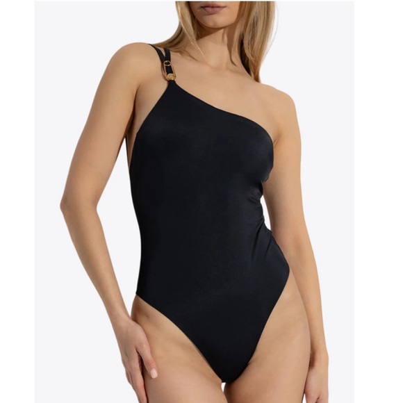 VERSACE Medusa safety pin one shoulder swimsuit - Picture 2 of 6